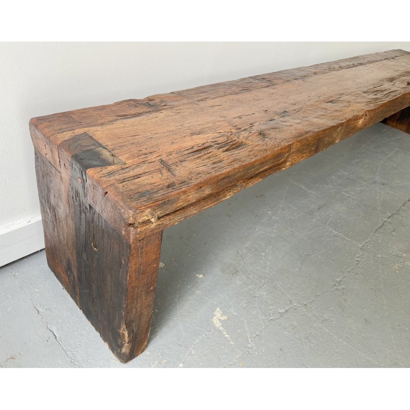 Vintage wooden dining room bench