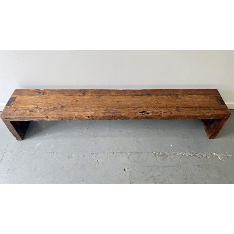 Vintage wooden dining room bench