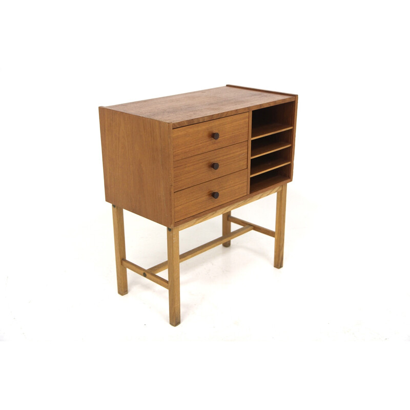 Vintage teak and oak chest of drawers, Sweden 1960