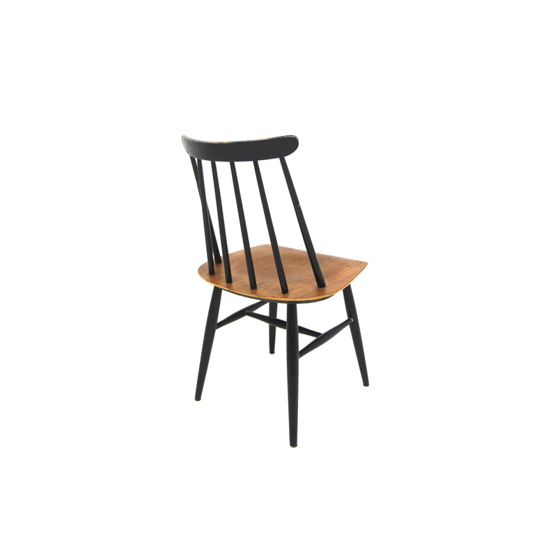 Set of 6 vintage "Fanett" teak chairs by Ilmari Tapiovaara for La Maison Edsbyverken, Sweden 1960