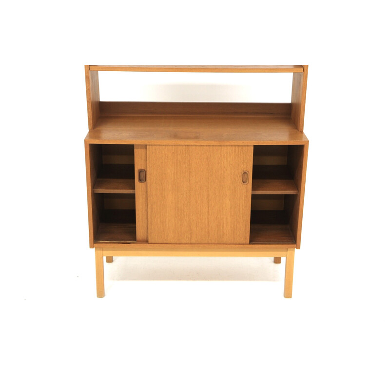 Vintage teak bookcase chest of drawers, Sweden 1960