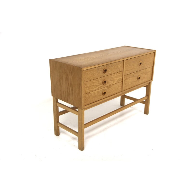 Vintage oak chest of drawers, Sweden 1960