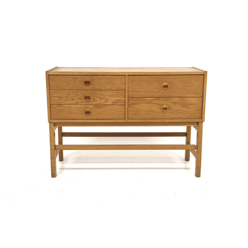 Vintage oak chest of drawers, Sweden 1960