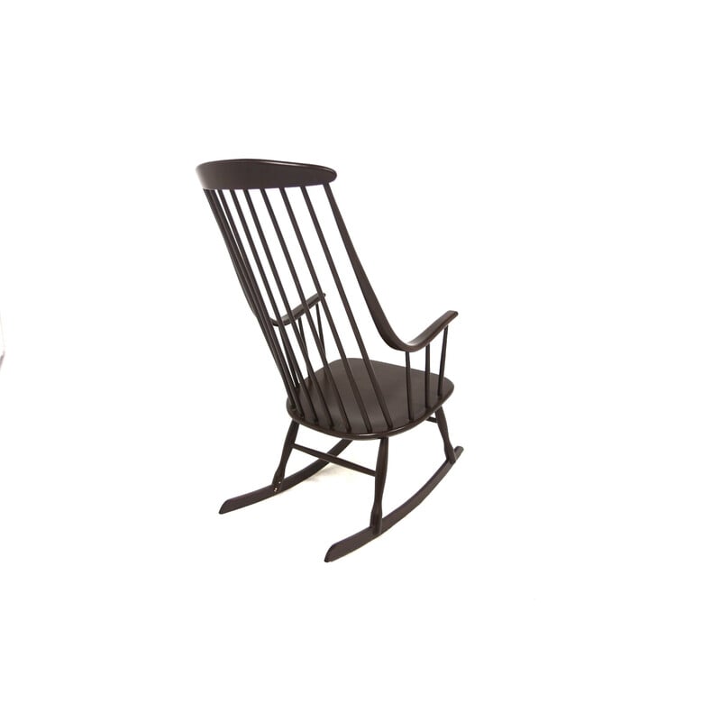 Rocking-chair vintage "Bohem" par Lena Larsson pour Nesto, Suède 1960