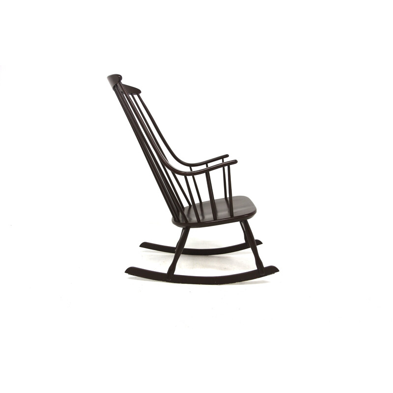 Vintage "Bohem" schommelstoel van Lena Larsson voor Nesto, Zweden 1960