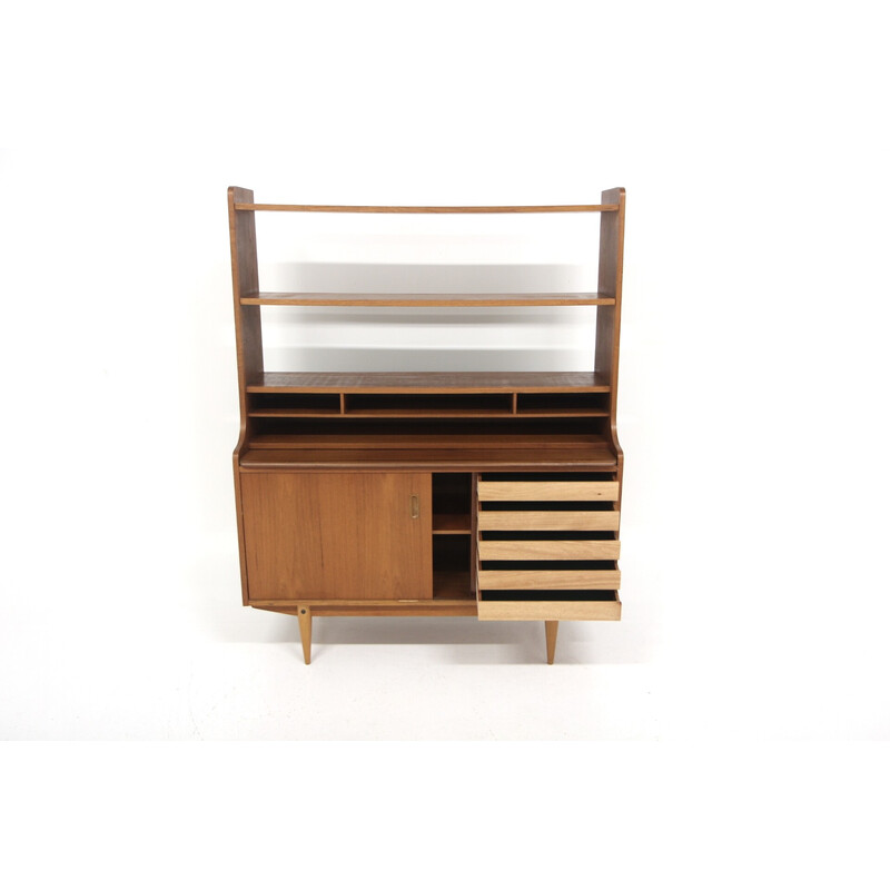 Vintage teak secretary, Sweden 1960