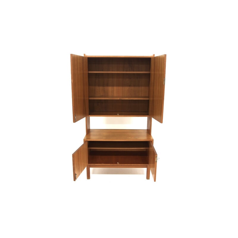 Vintage teak and beech cabinet, Sweden 1960