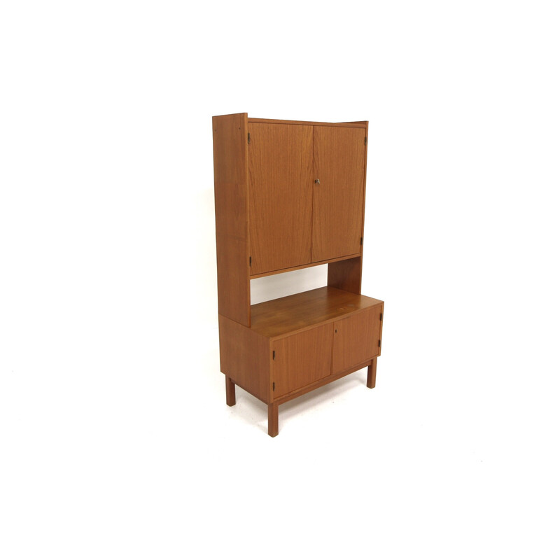 Vintage teak and beech cabinet, Sweden 1960