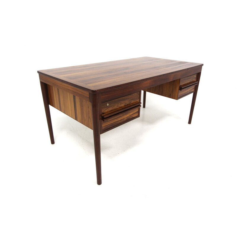 Vintage rosewood desk for Averskogs Möbelfabrik, Denmark 1960