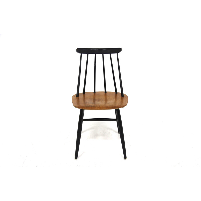 Set of 4 vintage "Fanett" chairs in teak and beech by Ilmari Tapiovaara for Edsbyverken, Sweden 1960