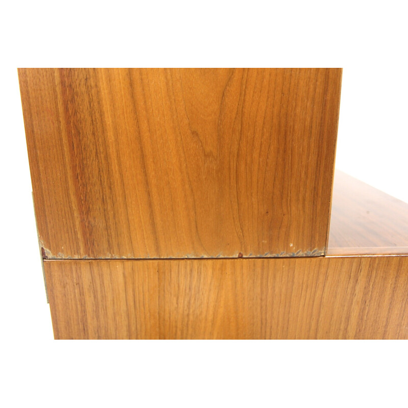 Vintage teak and glass chest of drawers, Sweden 1960