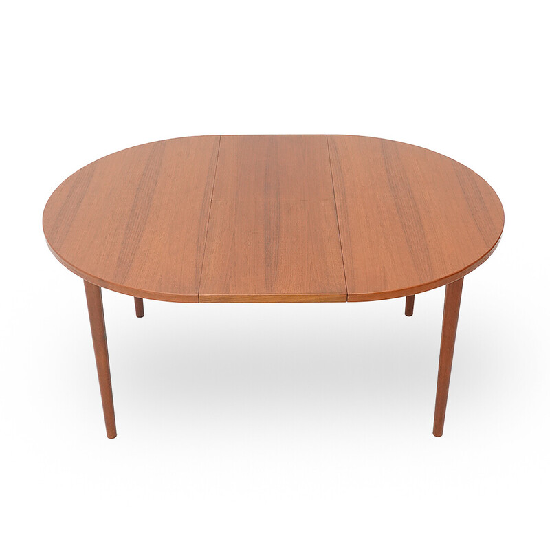 Vintage "Malta" extendable teak dining table by Hugo Troeds, Sweden 1960