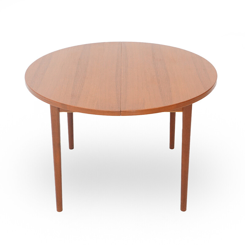 Table à repas vintage "Malta" extensible en teck par Hugo Troeds, Suède 1960