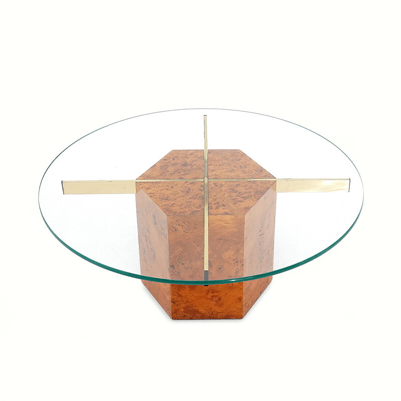 Vintage extendable teak and metal coffee table, Italy 1960