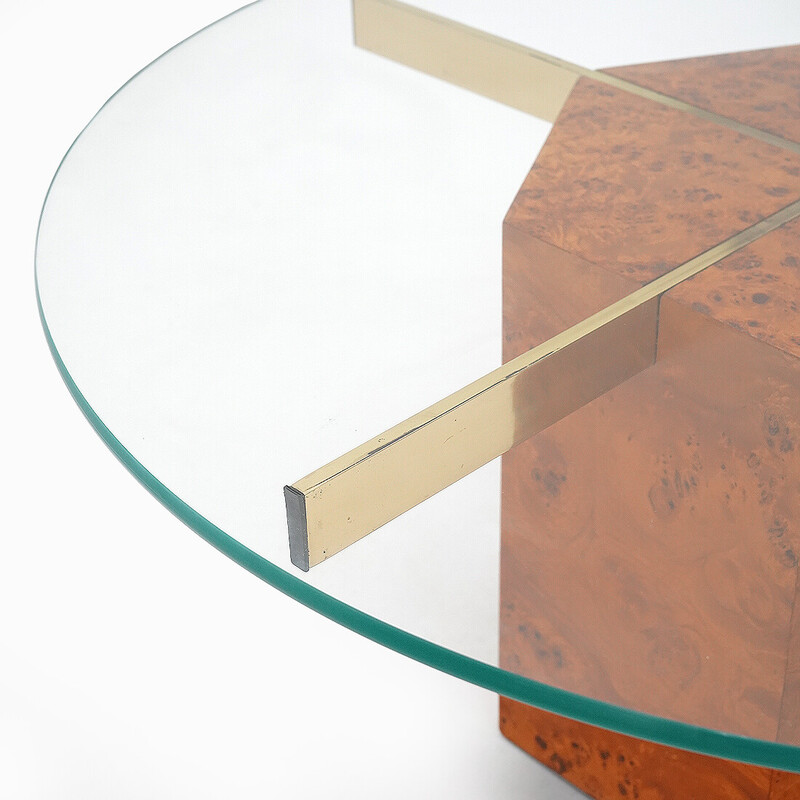 Vintage extendable teak and metal coffee table, Italy 1960