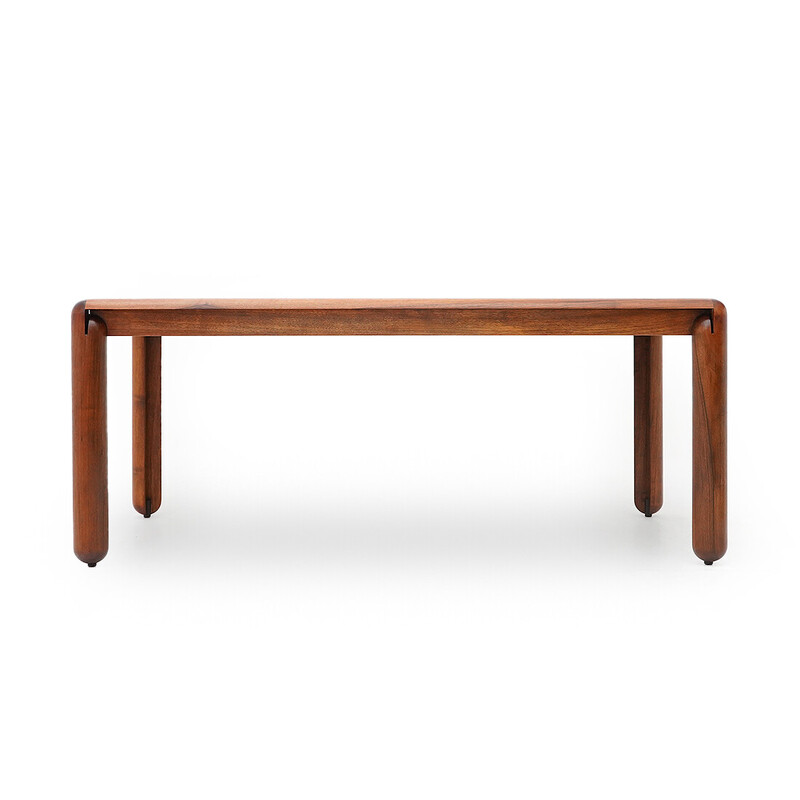 Vintage "781" rectangular dining table in walnut wood by Vico Magistretti for Cassina, Italy 1960