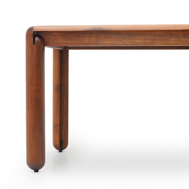 Vintage "781" rectangular dining table in walnut wood by Vico Magistretti for Cassina, Italy 1960