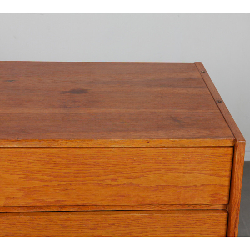 Vintage chest of drawers model U-458 in oak by Jiri Jiroutek for Interier Praha, Czechoslovakia 1960