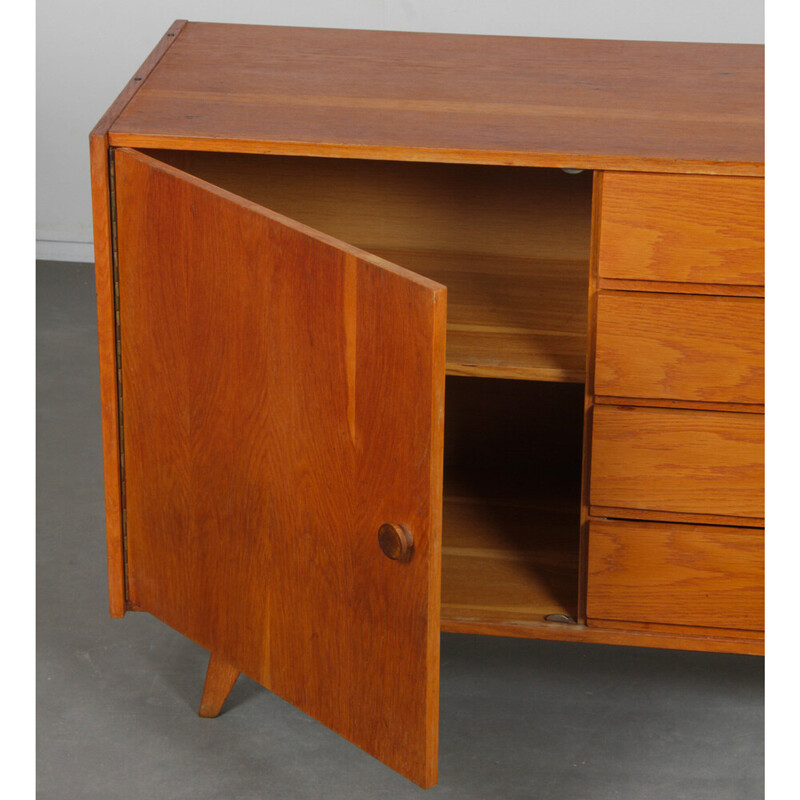 Vintage chest of drawers model U-458 in oak by Jiri Jiroutek for Interier Praha, Czechoslovakia 1960