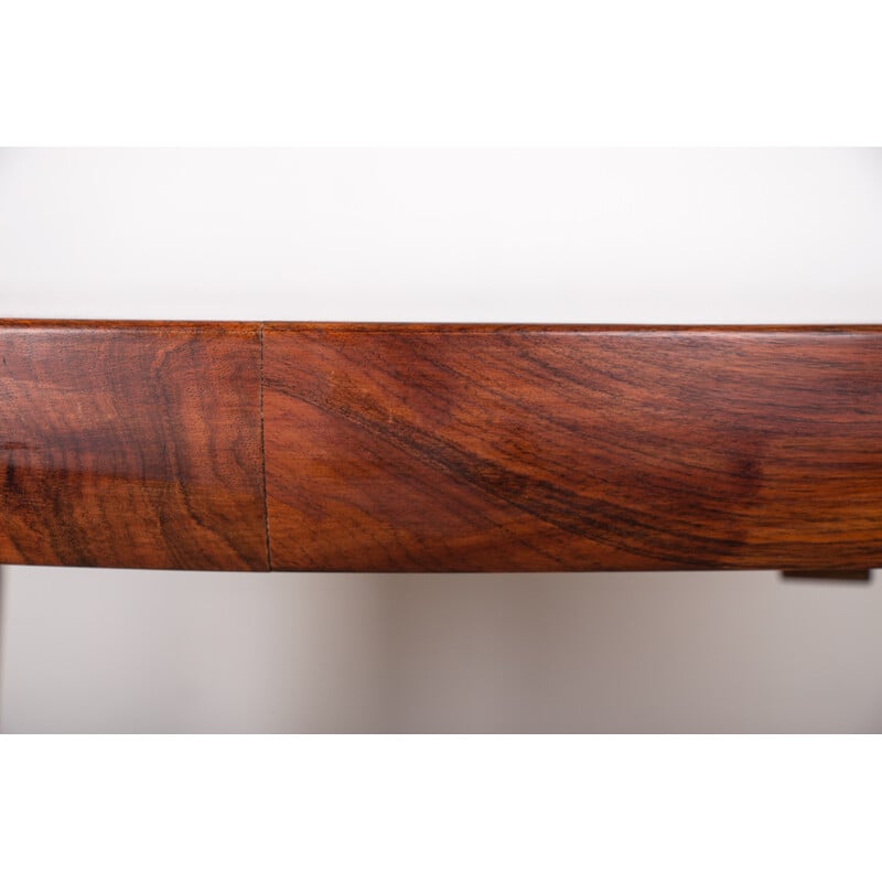 Vintage extendable rosewood dining table by Lb Kofod Larsen for Faarup, Denmark 1960