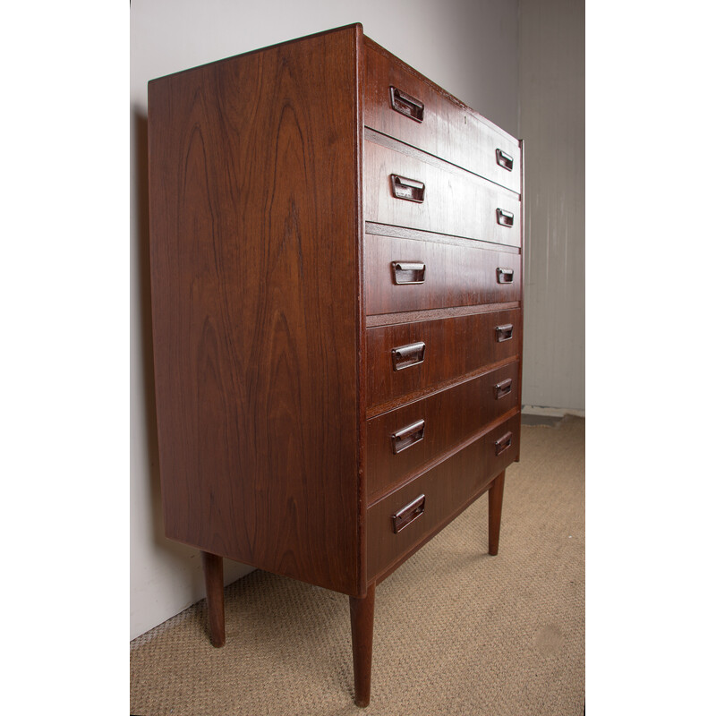 Vintage teak chest of drawers by Gunnar Nielsen for Tibergaard, Denmark 1960