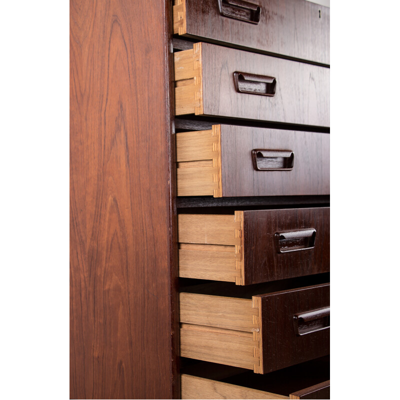 Vintage teak chest of drawers by Gunnar Nielsen for Tibergaard, Denmark 1960