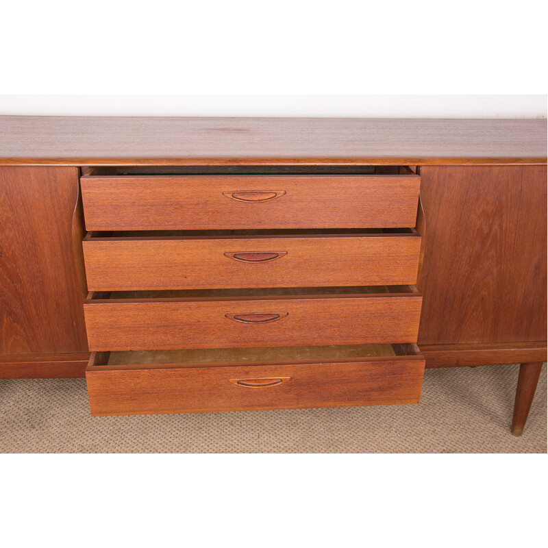 Vintage teak sideboard by Henry Walter Klein for Bramin, Denmark 1960