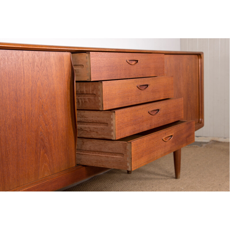 Vintage teak sideboard by Henry Walter Klein for Bramin, Denmark 1960