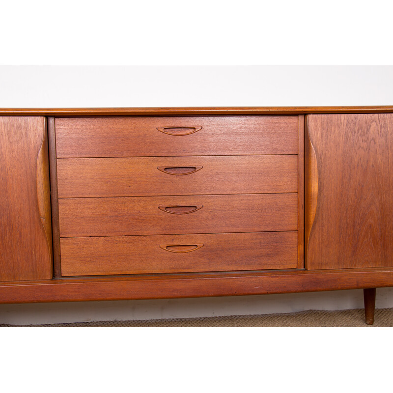 Vintage teak sideboard by Henry Walter Klein for Bramin, Denmark 1960