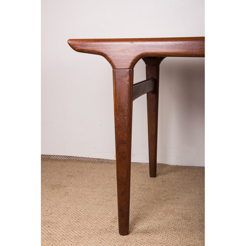 Vintage extendable teak dining table by Johannes Andersen for Uldum Mobelfabrik, Denmark 1960