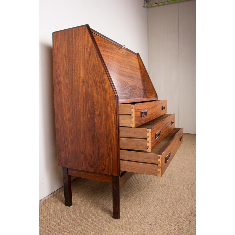 Vintage secretary in Rio rosewood for Dyrlund, Denmark 1960