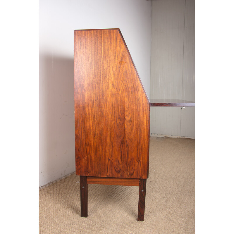 Vintage secretary in Rio rosewood for Dyrlund, Denmark 1960