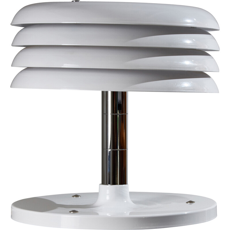 Vintage chrome metal table lamp by Borsfay Tamás, Hungary 1970