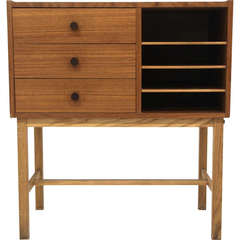 Vintage teak and oak chest of drawers, Sweden 1960