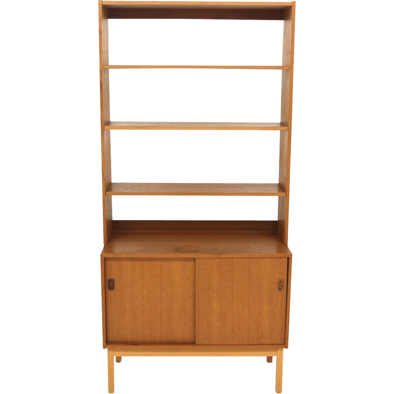 Commode-bibliothèque vintage en teck, Suède 1960