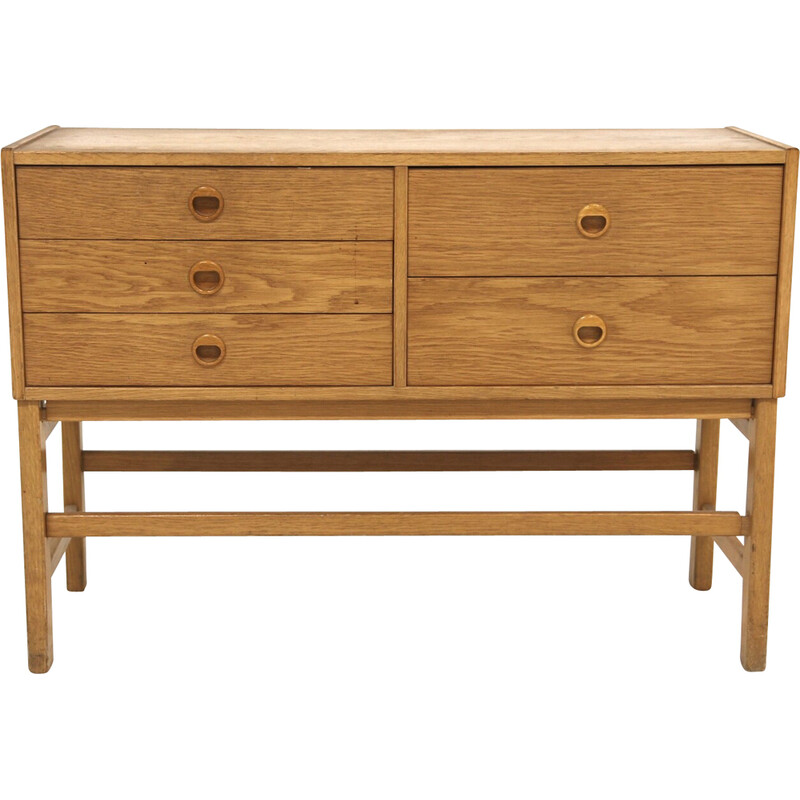 Vintage oak chest of drawers, Sweden 1960