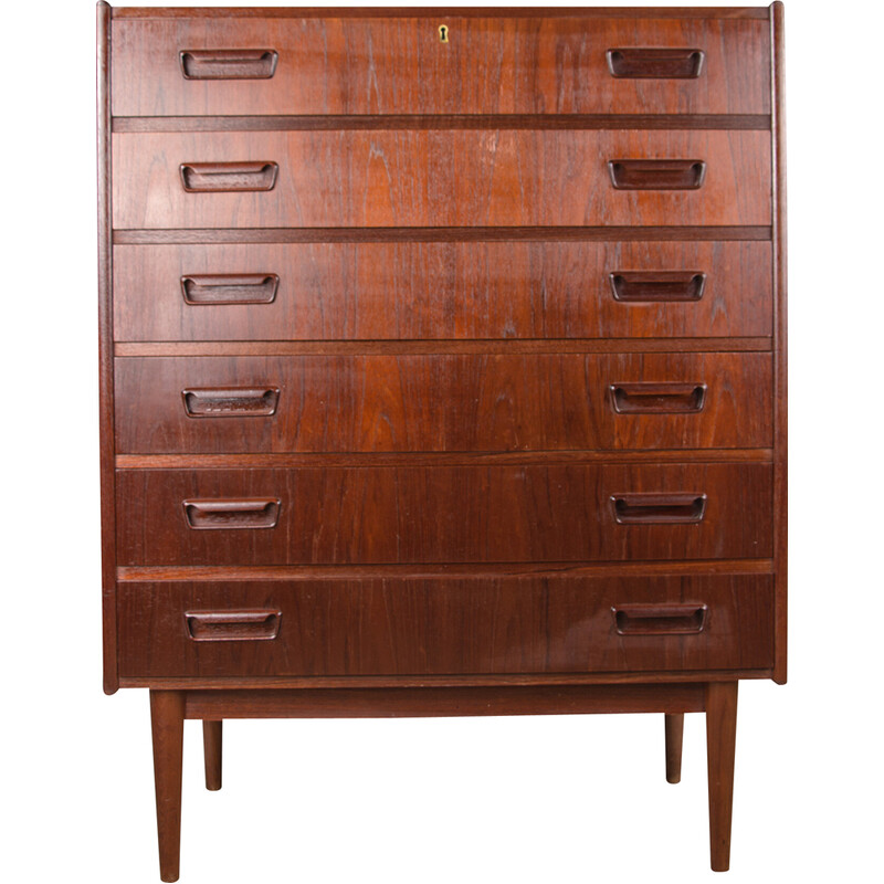 Vintage teak chest of drawers by Gunnar Nielsen for Tibergaard, Denmark 1960