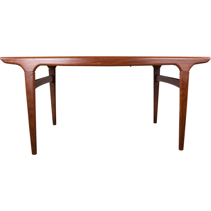 Vintage extendable teak dining table by Johannes Andersen for Uldum Mobelfabrik, Denmark 1960