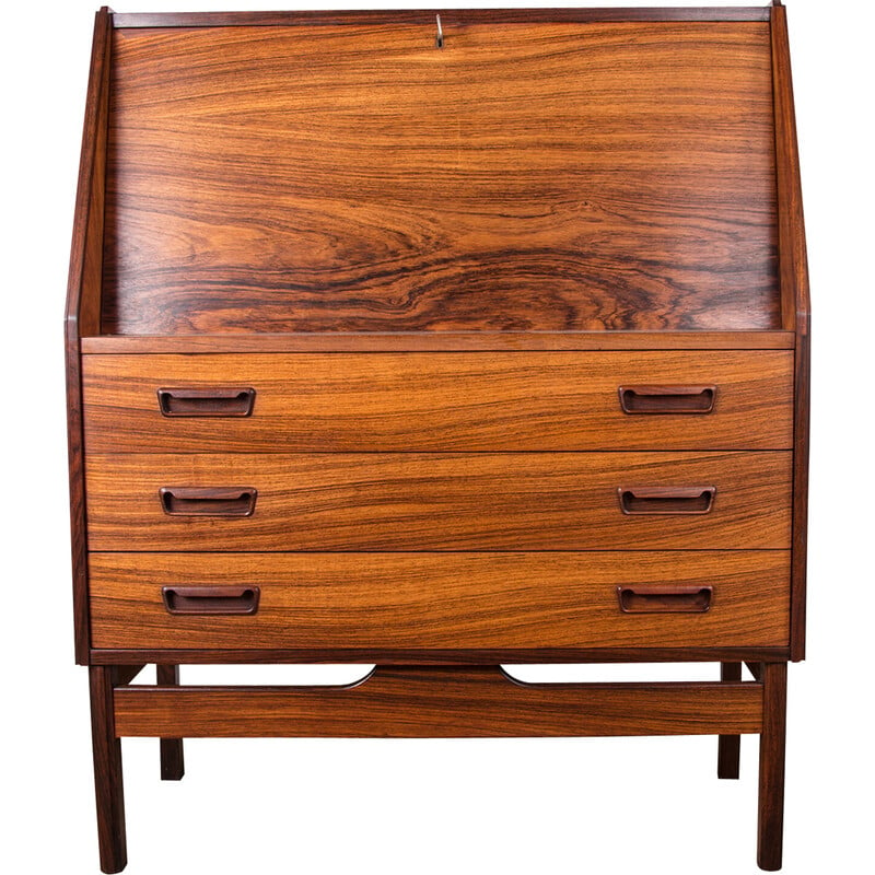 Vintage secretary in Rio rosewood for Dyrlund, Denmark 1960