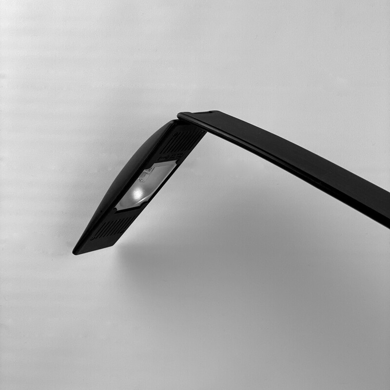 Lampe vintage en polycarbonate noir et métal par Mario Barbaglia et Marco Colombo pour Paf Studio, Italie 1980