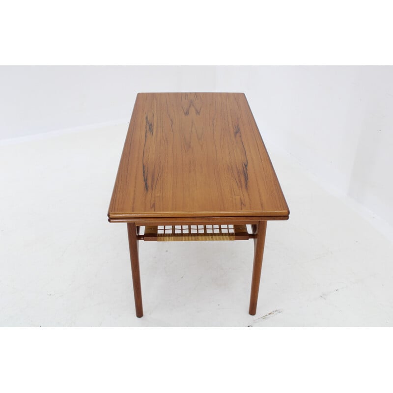 Vintage extendable teak coffee table, Denmark 1960