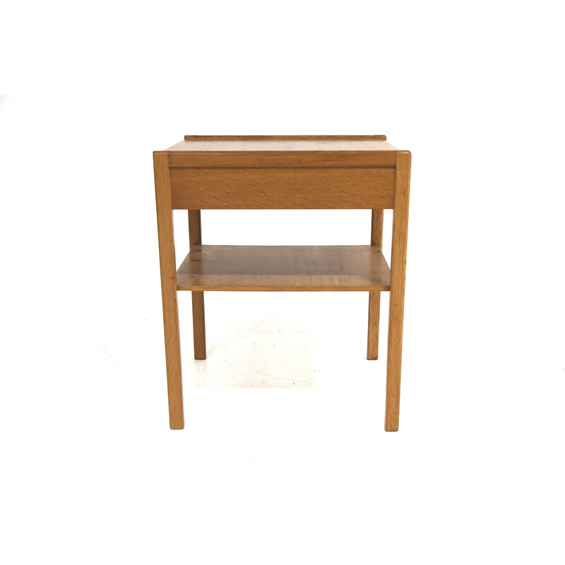 Vintage teak and oak bedside table, Sweden 1960