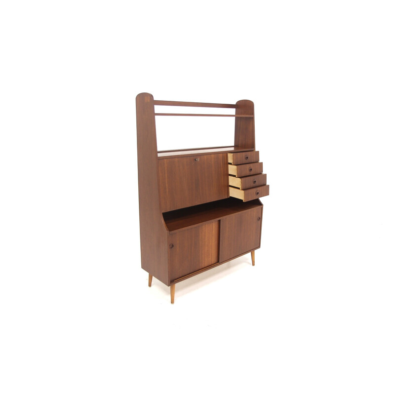 Vintage teak secretary, Sweden 1960