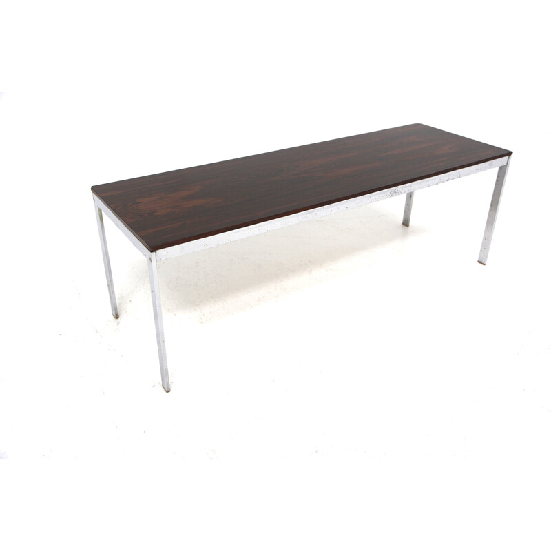 Vintage "Alpacka" bench in rosewood by Gillis Lundgren for Möbel-Ikéa, Sweden 1960