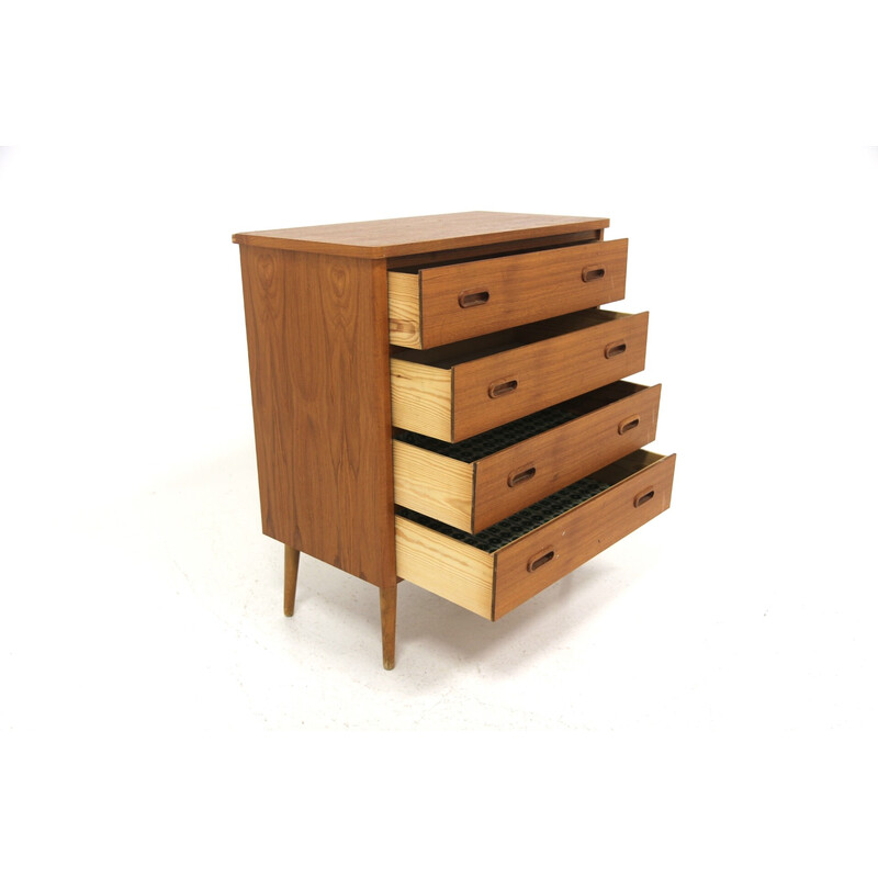 Vintage teak and oak chest of drawers, Sweden 1960