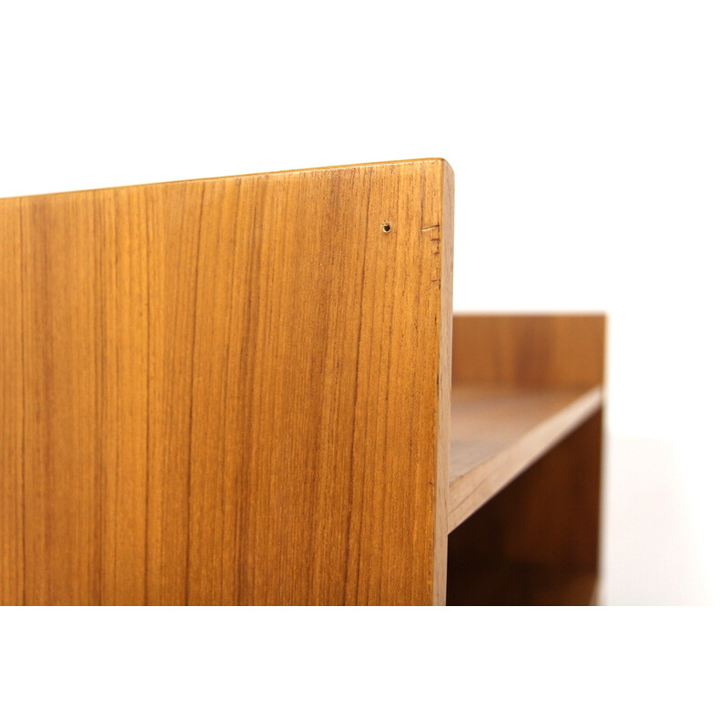 Vintage teak bookcase chest of drawers, Sweden 1960