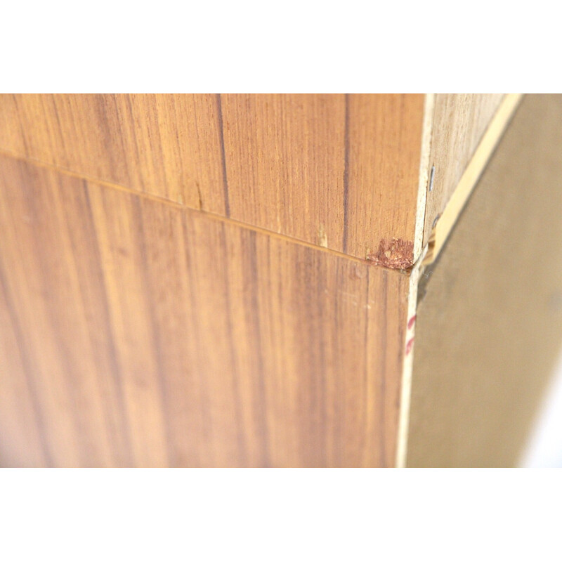 Vintage teak bookcase chest of drawers, Sweden 1960