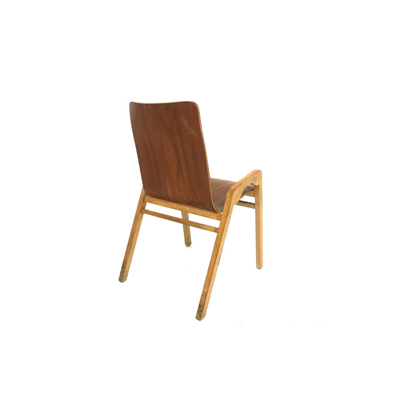 Set of 6 teak and beech chairs by Axel Larsson for Svängsta Stilmöbler, Sweden 1940