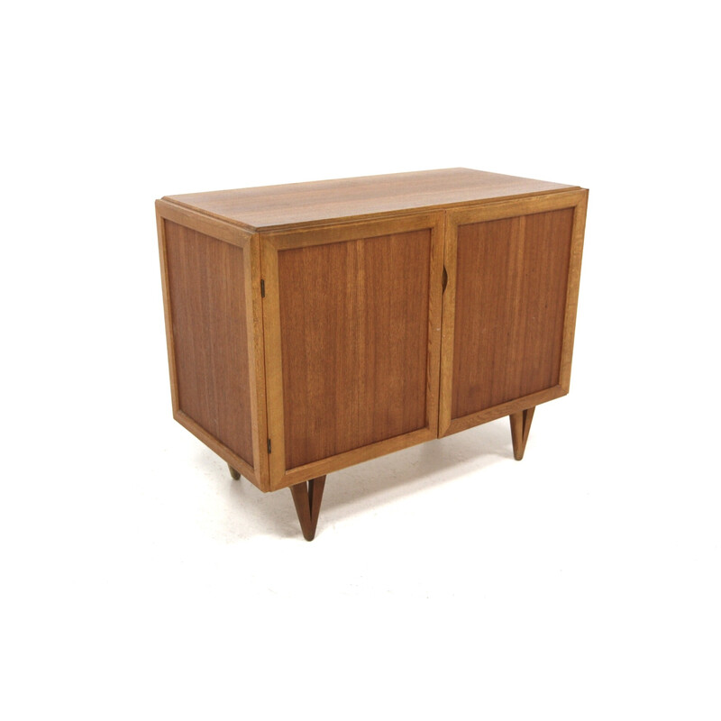 Commode vintage en chêne et métal par Bengt Ruda pour Möbel-Iikéa, Suède 1969