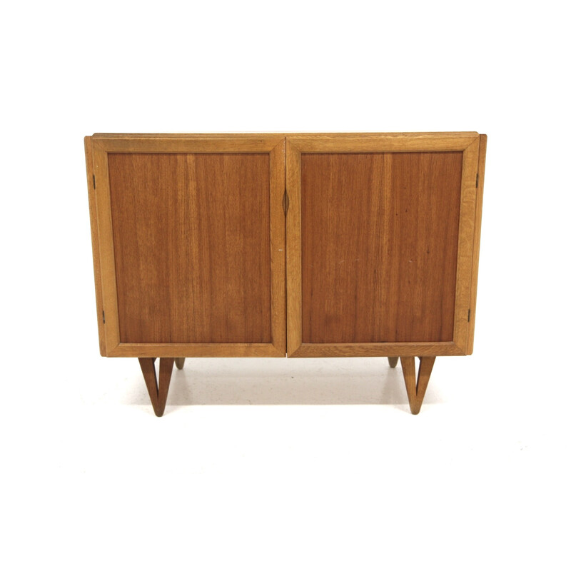 Commode vintage en chêne et métal par Bengt Ruda pour Möbel-Iikéa, Suède 1969